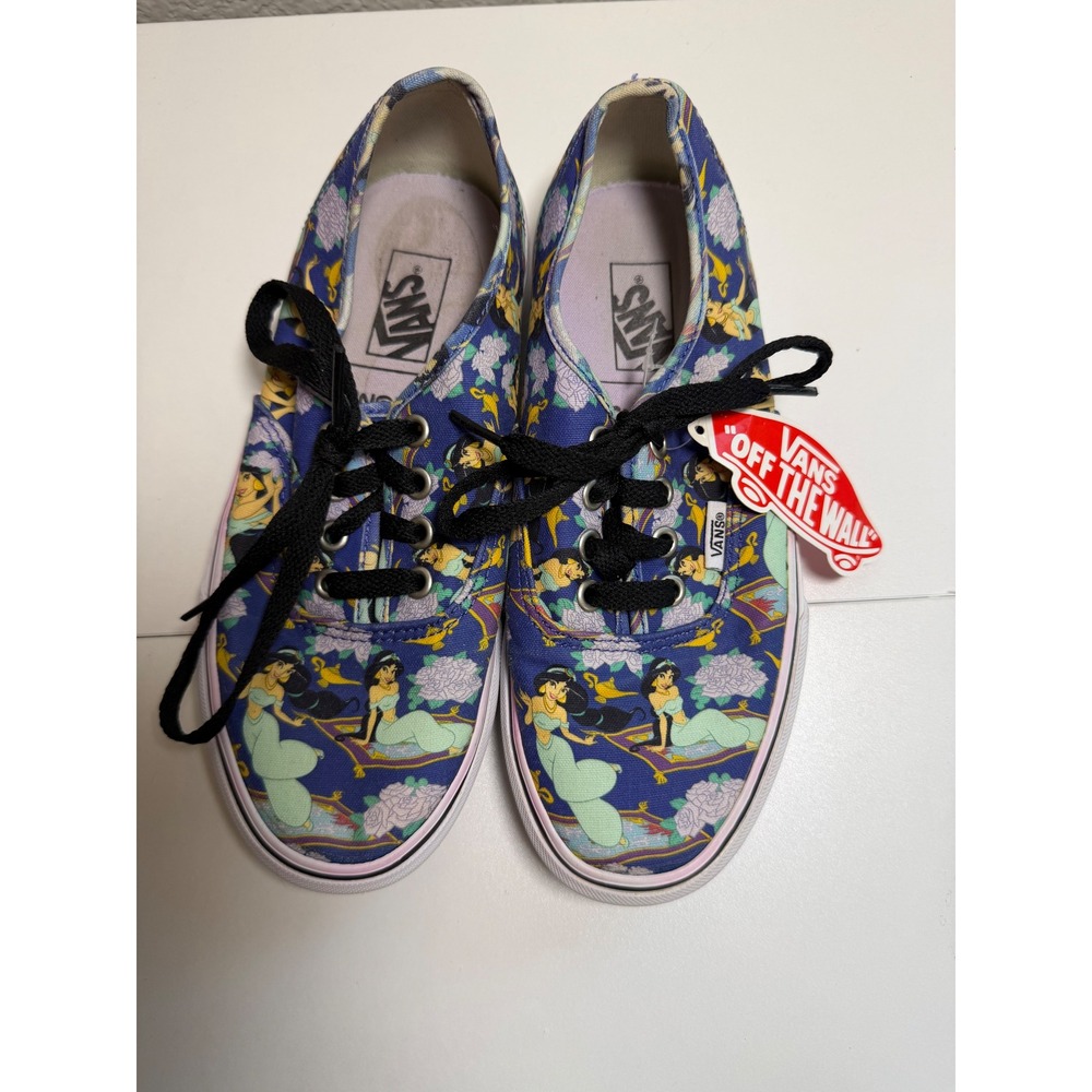Vans x Disney Princess Jasmine Aladdin Low Top Sneakers Women 6.5 Men 5 RARE